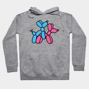 Balloon artist, balloon twister, mating dogs balloon animal Hoodie